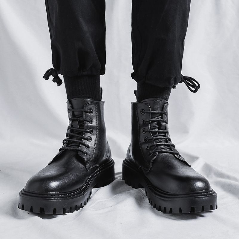 Sepatu Bot Kulit Pria Model Ti - Men'S Shoes With Height Increase ulasan dan harga