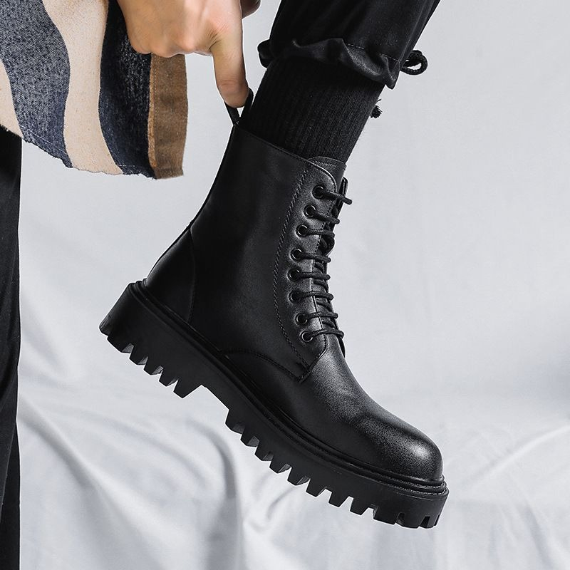 Sepatu Bot Kulit Pria Model Ti - Men'S Shoes With Height Increase ulasan dan harga
