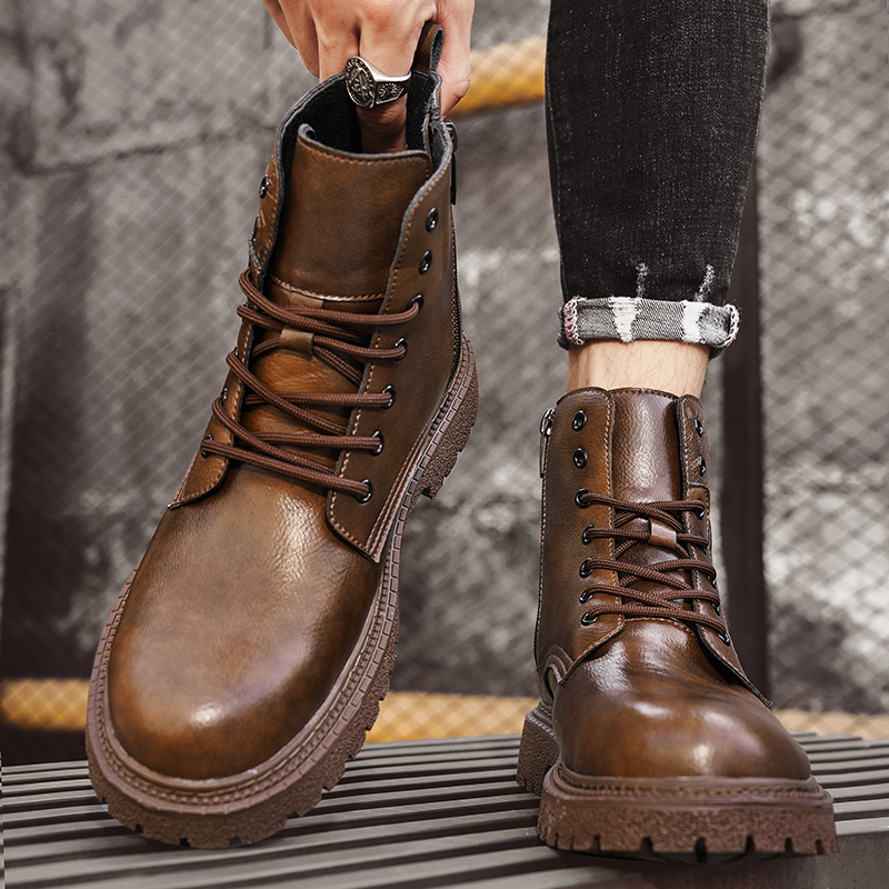 Sepatu Boots Pria Penambah Tin - Men'S Shoes With Height Increase ulasan dan harga