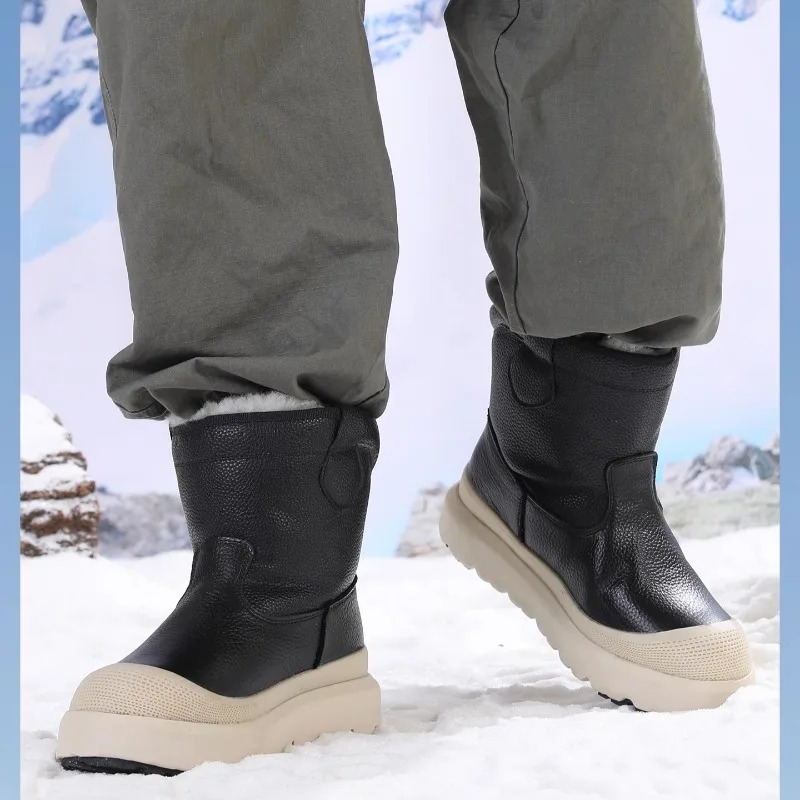 Sepatu Bot Salju Pria Kulit As - Men'S Shoes With Height Increase ulasan dan harga