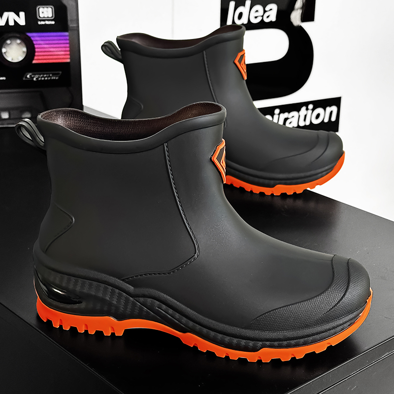 Sepatu Bot Hujan Pria Tahan Au - Men'S Shoes Water Resistant ulasan dan harga