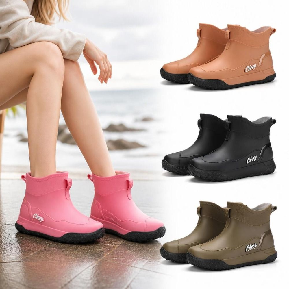 Sepatu Bot Hujan Pendek Anti A - Men'S Shoes Water Resistant ulasan dan harga