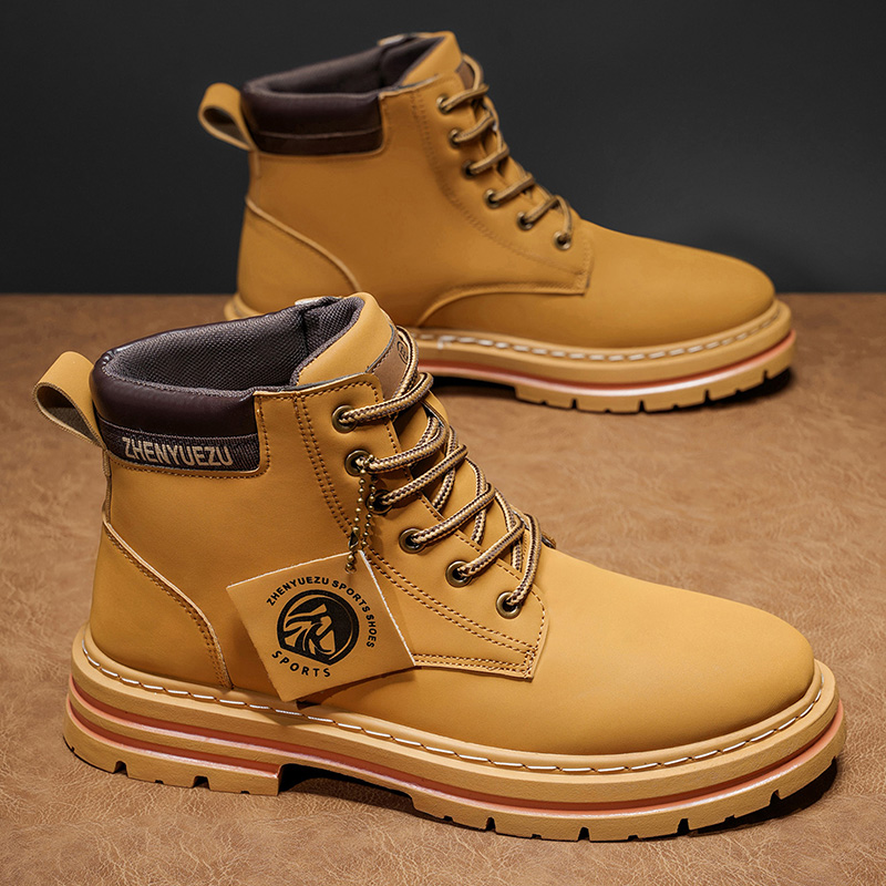 Sepatu Bot Pendek Retro Musim  - Men'S Shoes Increase Height ulasan dan harga