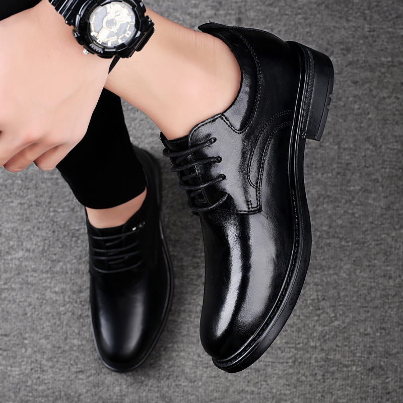 Sepatu Kulit Kasual Pria denga - Men'S Shoes With Height Increase ulasan dan harga